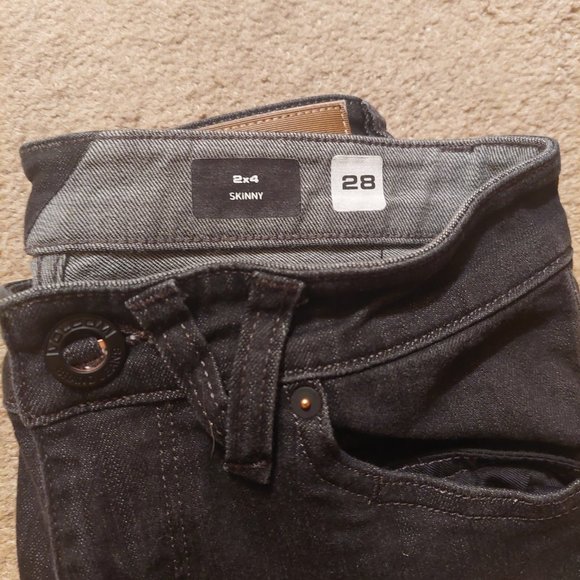 Volcom 2x4 Skinny Dark Wash Jeans Size 28 - Picture 5 of 6